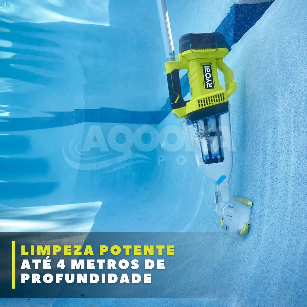 Aspirador de Piscina Sem Fio 24V/90W - RYOBI ONE PLUS - BIVOLT 110/220