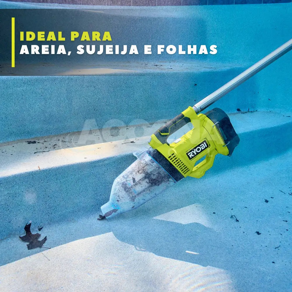 Aspirador de Piscina Sem Fio 24V/90W - RYOBI ONE PLUS - BIVOLT 110/220