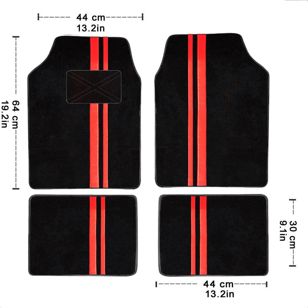 Tapetes Automotivos Universais - Kit 4 Peças